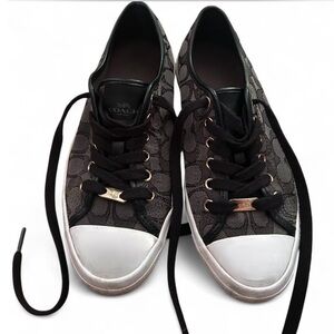 Coach Monogram Black and White Sneakers